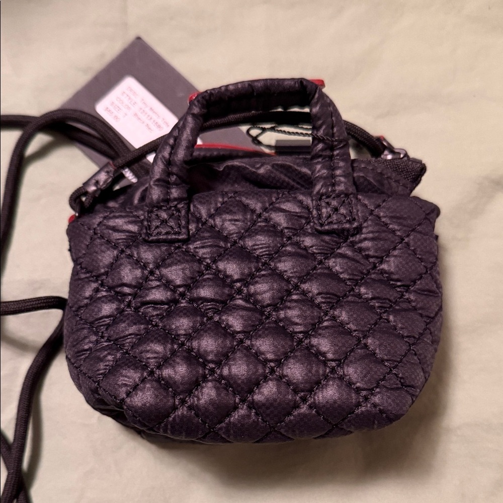 MZ Wallace Black Quilted Mini Bag - Picture 3 of 4